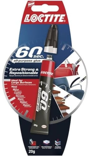 AMK® 60 Seconds All Purpose Super Glue Gel 20g Extra Strong Flexible Repositionable