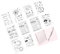 Silikonstempel Set Clear Stamps 12 Bögen Stempel Sprüche Deutsch Mit Stempelblock für Journal Weihnachten Geburtstag Scrapbooking Hochzeit Karten 12 Stile