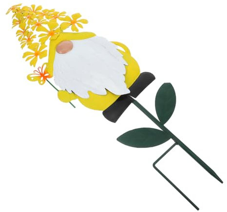 VANZACK 5pièces Statue De Gnome Solaire Décorative Pour Jardin De Pelouse Ornement Extérieur Humoristique Pour Printemps