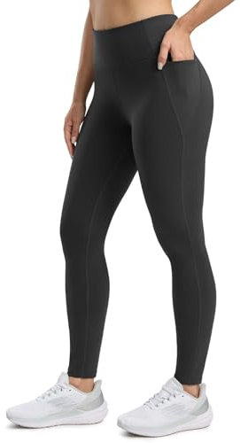 Seamaid Damenhose mit Fleece-Futter, 76,2 cm, Thermo-Leggings, warm, isoliert, Bootcut-Hose, Taschen, wasserabweisend, Schwarz, M