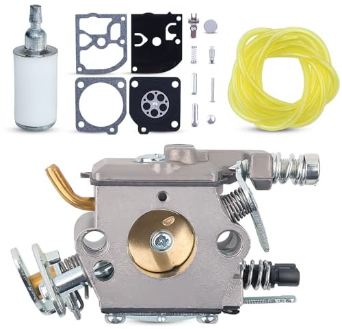 Atunee 530071987 Carburatore per Husqvarna 36 41 136 137 141 142 Motosega con Filtro Aria Candela di Accensione di Ricambio per Walbro W-29 WT-834 WT-202 WT-239