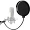 Professional Microphone Pop Filter Mask Shield for Blue Yeti and Any Other Microphone Mics Dual Layered Wind Pop Screen with A Flexible 360 Degree Flexible Gooseneck Enhanced Sound Shield Guard