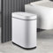 ELPHECO 2 Gallon Sensor Trash Can, 7.5L Automatic Waterproof Plastic Waste Bin for Bathroom Narrow Spaces, Office, Kitchen - Slim Space-Saving Design, White Black