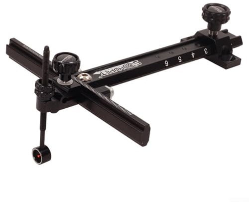 Besttoolifes Recurvebogen T-Typ Anblick Bogen und Pfeil Zubehör Metall Visier Wettbewerb Recurve T-Typ Anblick Bogen und Pfeil Zubehör (Schwarz)