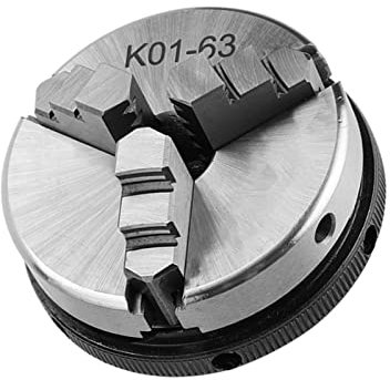 Selbstzentrierendes Spannfutter mit 3 Backen, Manuelles Drehfutter, Spannfutter mit 63 Mm Durchmesser für die Holzbearbeitung mit 3 Verriegelungsstangen, M14-Aufnahme,