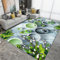 Bereichsteppich,3D-Teppich Tiere Schmetterlinge Blumen Gedruckt Wohnkultur rutschfest Weich 60X90 cm,Kinderzimmer-Teppich - Leicht Zu Reinigendes, Weiches Polyester Mit Gummirückseite -3388671130879