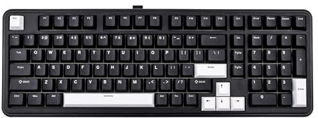 EPOMAKER TH99 Tri-Mode Wireless Mechanical Keyboard, Hot Swappable, Creamy Gasket, RGB Gaming Keyboard with Numpad for PC/Mac/Office (Black, Creamy Jade)