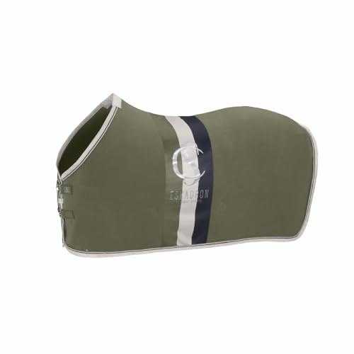 Eskadron Classic Sports Abschwitzdecke Fleece Stripe | Farbe: dusty olive , Größe: L