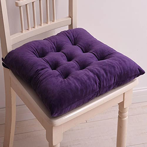 Cuscini per sedie da pranzo in memory foam con lacci morbidi cuscini per sedie da cucina viola scuro per sedie da pranzo