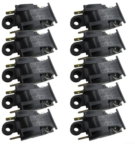 10pcs Kettle Thermostat Switch XE-3 JB-01E 16A 250V 2-Pin Design for Direct Fit Replacement in Standard Electric Kettle Models