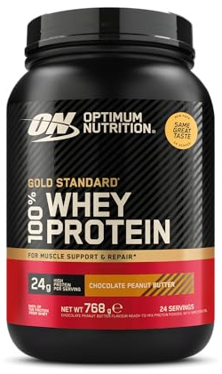 Optimum Nutrition 100% Whey Gold Standard (768g) Chocolate Peanut Butter - Eiweiße - Molkenprotein-Mischung