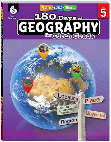 180 Days of Geography for Fifth Grade: Practice, Assess, Diagnose (180 Days of Practice)