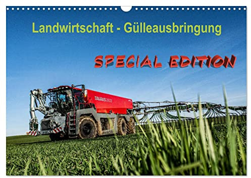 Landwirtschaft - Gülleausbringung (Wandkalender 2026 DIN A3 quer), CALVENDO Monatskalender: Schlagkräftige Landtechnik bei der organischen Düngung (CALVENDO Technologie)