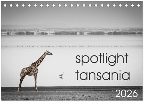 spotlight tansania (Tischkalender 2026 DIN A5 quer), CALVENDO Monatskalender: Die Essenz Ostafrikas (CALVENDO Tiere)