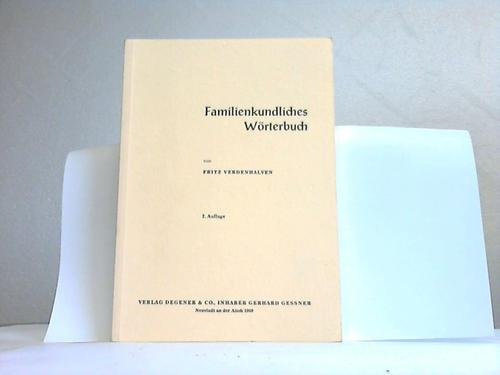 Familienkundliches Wörterbuch