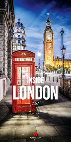 Inside London Kalender 2027 | Außergewöhnlicher Reise-Kalender im schlanken Hochformat (33x66 cm) | Britischer Lifestyle in moderner Bildästhetik