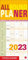 Allroundplaner bunt 2023. Praktischer Wandplaner mit 5 Spalten. Großer Wandkalender mit Schulferien und 3-Monats-Ausblick. Terminkalender 2023. 21x45 cm