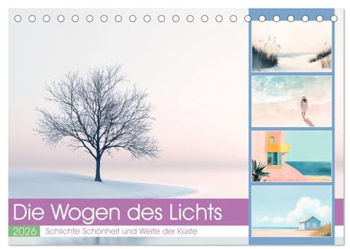 Die Wogen des Lichts (Tischkalender 2026 DIN A5 quer), CALVENDO Monatskalender: Dieser Kalender lädt Sie ein, in die beruhigende Schönheit ... reinsten Form ein. (CALVENDO Gesundheit)