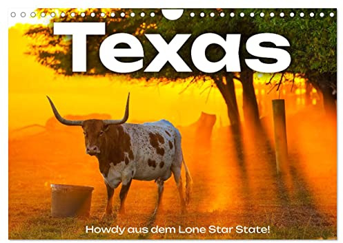 Texas - Howdy aus dem Lone Star State! (Wandkalender 2026 DIN A4 quer), CALVENDO Monatskalender: Entdecken Sie die Abenteuer des Lebens im Lone Star State! (CALVENDO Orte)