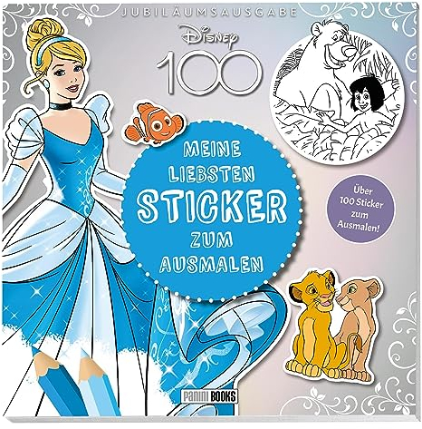 Disney 100: Meine liebsten Sticker zum Ausmalen: Über 100 Sticker zum Ausmalen!