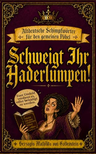Schweigt Ihr Haderlumpen!: Altdeutsche Schimpfwörter für den gemeinen Pöbel
