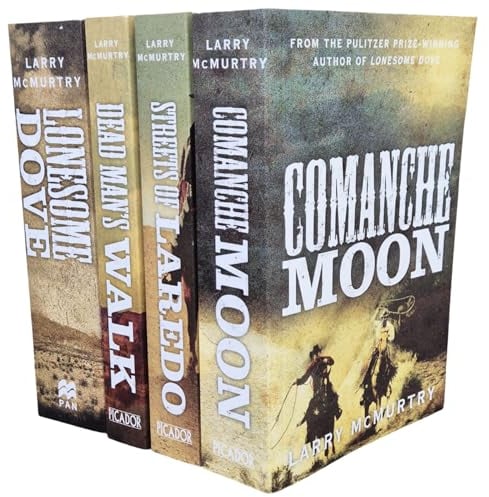 Lonesome Dove Series 4 Books Collection (Lonesome Dove, Streets of Laredo, Dead Man's Walk & Comanche Moon)