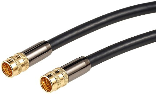 auvisio Antennenkabel Sat Kabel: HDTV-Sat-Antennenkabel (F-Stecker), 5 m, 105 dB, 4-fache Abschirmung (Satelliten-Schüssel, Kabel für Schüssel, LNB)