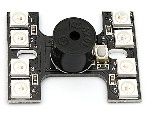 iHaospace FPV WS2812B LED Tail Light with Loud Buzzer Dual Modes for QAV-X 214 210 250 QAV-R 220 260 GEP-RX5 TX5 FPV NAZE32 F3/F4 FC Racer Quadcopter