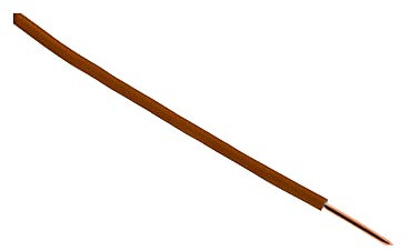Câble d'alimentation électrique H07V-U 1,5mm² marron - 100m - Zenitech