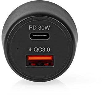 Auto-Ladegerät - 48 W - 2X 3.0 A - Anzahl der Ausgänge: 2 - Port Type: USB-A/USB-C - - Automatische Spannungswahl