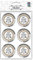 Ursus 59530004F - Sticker Hochzeit, 24 Stück, Aufkleber mit Schriftzug Wir sagen JA, selbstklebend, folienveredelt, Durchmesser ca. 4,8 cm, ideal zum Verzieren von Karten, Scrapbooking, und Geschenken