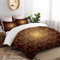 TESCCI Parure de lit Adulte,Housse de Couette,Fleur De Lis Fleur De Lys Royal Inspiré Style Floral Baroque Foncé Modèle Moderne,1 Housse de Couette 200 x 200cm + 2 Taies d'Oreillers 50 * 75 CM