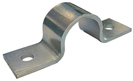 Pipe Saddle Clamp - Guide - 38 mm ID, 35 mm IH, 25 x 3 mm Steel (ZP) Zinc Plated Pack Size : 1