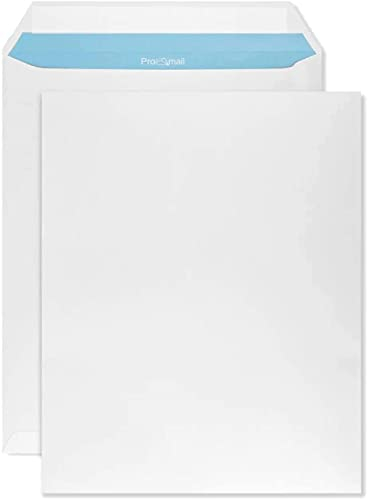 Netuno 50x Versandtasche Weiß DIN C4 229 x 324 mm 90g großer Briefumschlag a4 ohne Fenster haftklebend Umschlag Maxibrief Briefkuvert C4 große Versandtasche Briefkuvert big envelopes