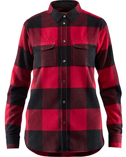 Fjällräven Damen Canada Hemd, Red, XXL