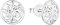Amor Ohrstecker 925 Sterling Silber Damen Ohrschmuck, mit Zirkonia synth., 0,7 cm, Silber, Lebensbaum, Kommt in Schmuck Geschenk Box, 2024145