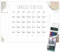 Primus Print - Wunsch Kalender - personalisierter Wandkalender - Abwaschbarer Familienplaner aus Acryl (Beige)