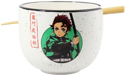 JUST FUNKY Bol Ramen avec Baguettes Tueur de démons tanjiro 470ml