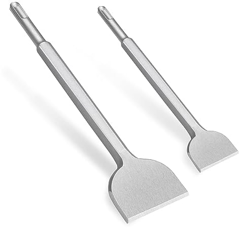 Fliesenmeißel, Lytool 2 tlg. Flachmeißel SDS Plus 280 x 100 mm | 250 x 40 mm, SDS Plus Meißel Breit breitmeißel für Fliesen, Fliesenkleber, Beton, Naturstein, Mauerwerk usw. entfernen