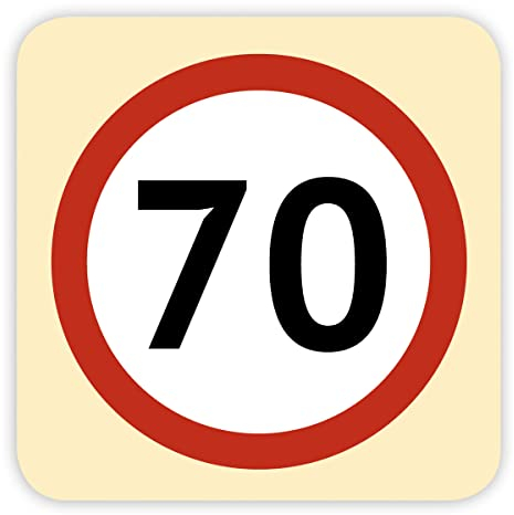 KE - 70. Geburtstag Bierdeckel Set, 10er Pack eckige Untersetzer mit Trinkspiel, ideal für Partys und Feiern