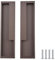 MOROBOR Zinc Alloy Flush Pull Handles, 2pcs Embedded Sliding Door Handle Modern Simple Door Pull Handle for Sliding Barn Drawer Cupboard Wardrobe (Brown), 202mm