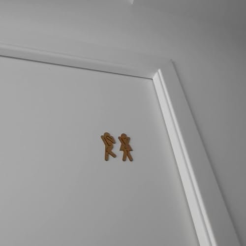 Generisch WC Schild aus Buchen Holz Türschild WC · Schild Toilette · lustige Geschenkidee Designerstück 100% Made in Germany