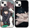 LYUBFDC 2 Stück Handyhülle für Apple iPhone 12/iPhone 12 pro Hülle 6.1'', Anime Motiv Fushiguro Toji Manga Muster Schutzhülle Jungs Case Schutz der Linse Design TPU Cover Stoßfest, Schwarz2