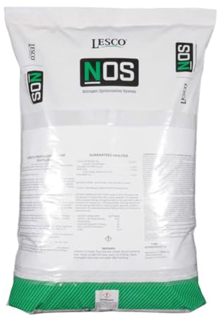 Lesco 18-24-12 Starter Fertilizer NOS - 50 lb - Covers 12,000 sqft. (Nitrogen Optimizing System) for Increased nitrogen use Efficiency and Extended Greening