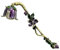 Hicello Éteignoir à Bougie Vintage avec Long Manche 17 cm, Extincteur de Bougie Accessoire Décoratif, Outil pour Éteindre Les Bougies en Sécurité, Fleur Violette, Cadeau Décoration Maison