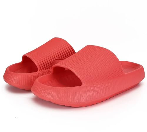 KEYUSHOP Cozislides Original Badeschuhe Damen Herren Kinder Super Weich Schlappi Schlappen rutschfest Badelatschen Sommer Wolkenschuhe Hausschuhe Cozy Slides Plattform Badeschlappen Strand Flip Flops
