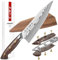 HEZHEN 21cm Cuchillo de Chef de 67 Capas de Acero Damasco, Cuchillo de Cocina Afilado con Funda de Cuchillo de Madera, Full Tang Mango de Micarta