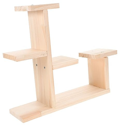 PAMINGONO Wood Plant Stand Succulent Windowsill Shelf Flower Display Holder Rack Cake Cupcake Stand