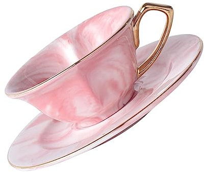 OFFSCH Set Tazze da in con Design 120 Ml Decorativo e Tazza da Latte e e