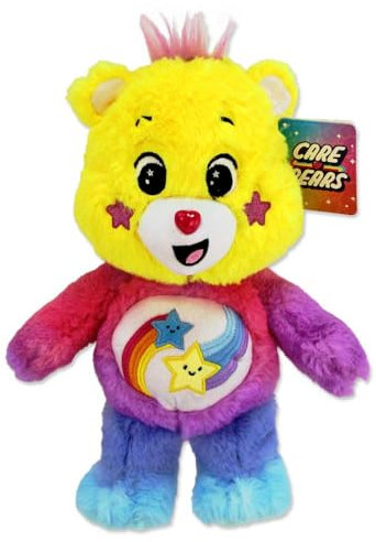 BEMIRO Glücksbärchi Kuscheltier – 30 cm, gestickte Augen, kuschelig weich, Original Lizenzartikel (Lila)